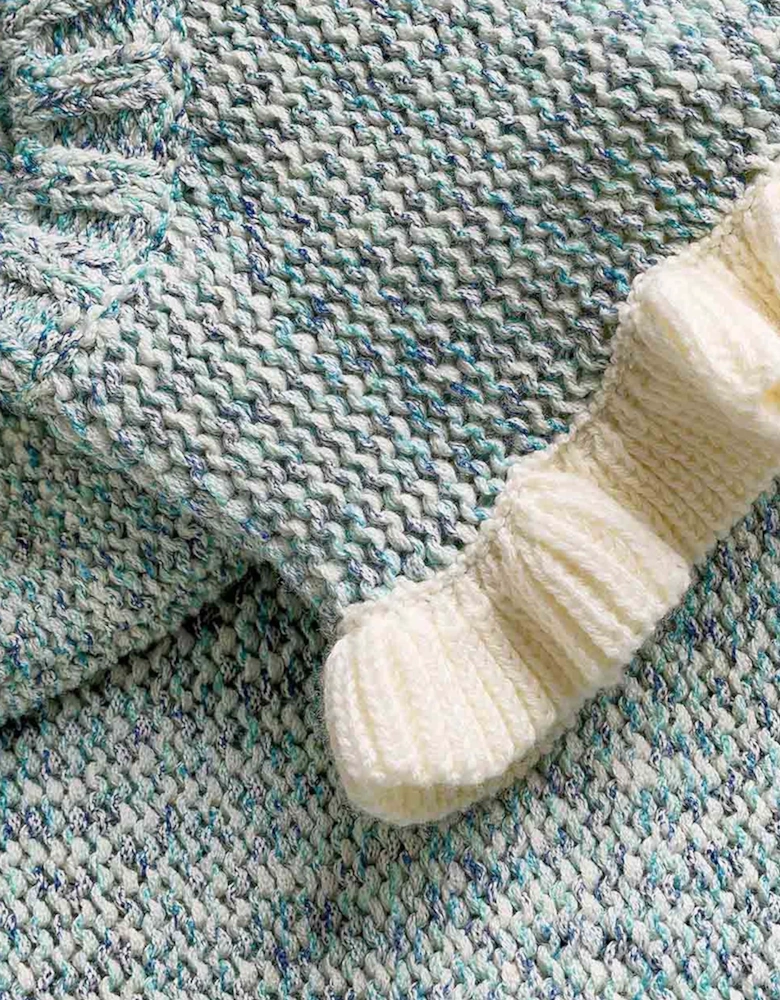 Zimmermann Girls Patience Knit Top in Blue