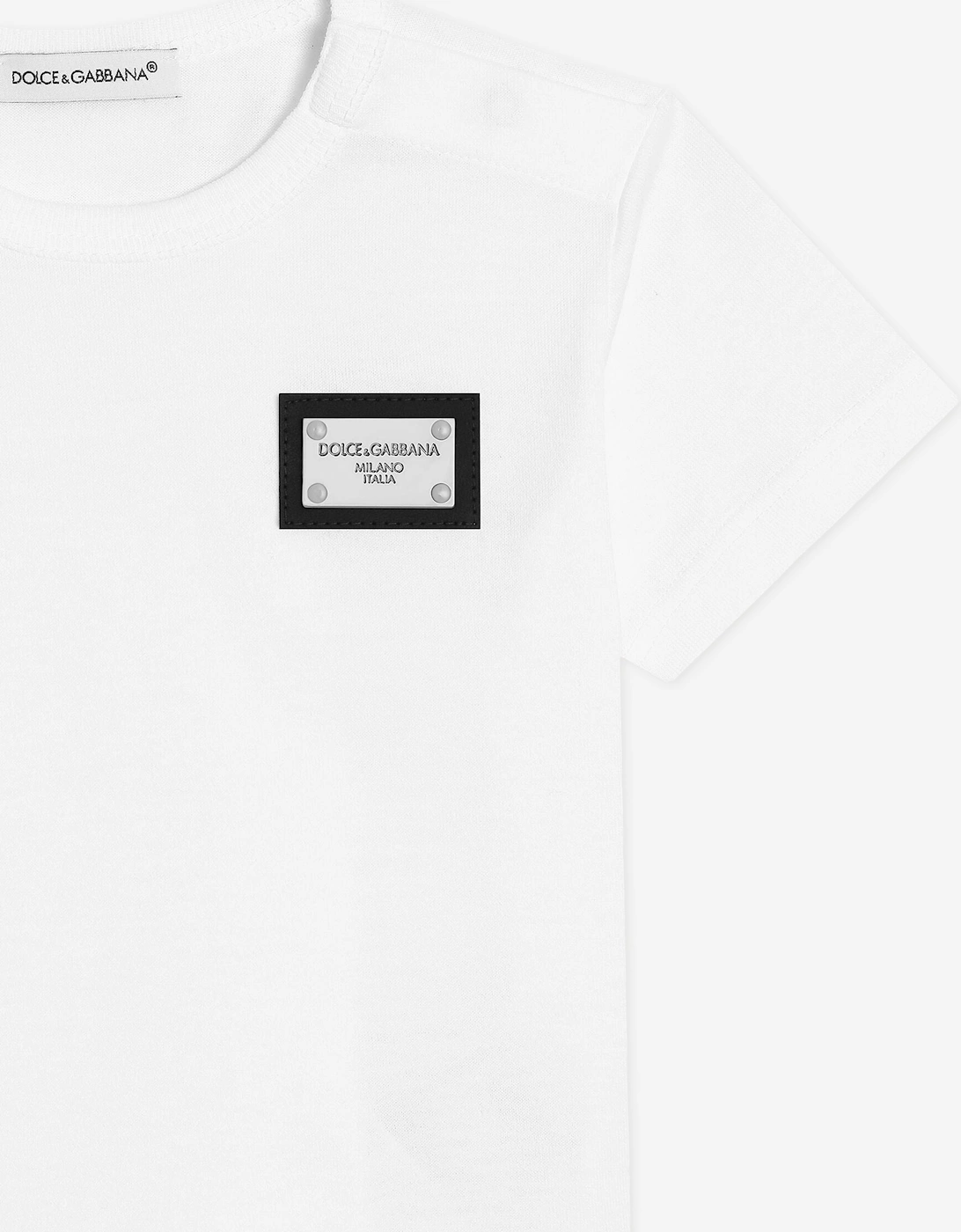 Dolce & Gabbana Baby Boys Logo T-Shirt in White