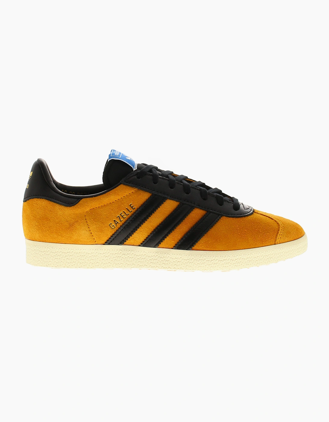 Adidas Originals Mens Trainers Gazelle Leather Lace Up yellow black UK Size