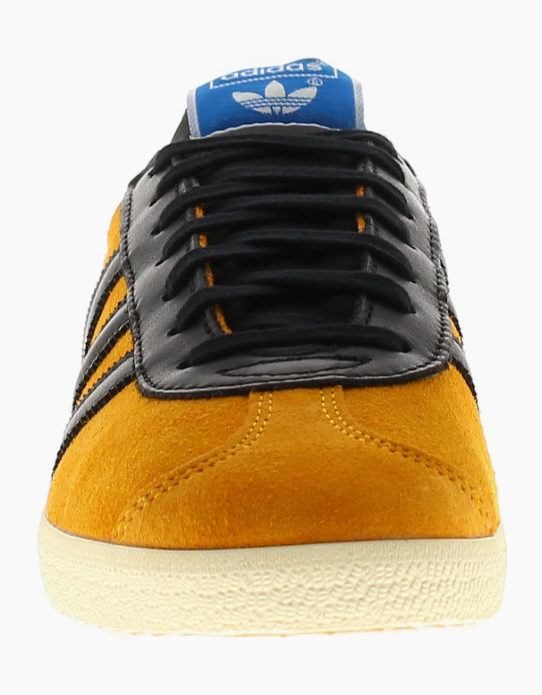 Adidas Originals Mens Trainers Gazelle Leather Lace Up yellow black UK Size