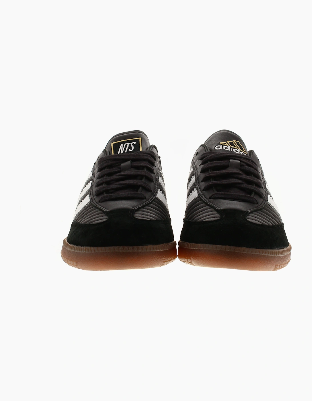 Adidas Originals Mens Trainers Samba Nts Leather Lace Up black white UK Size