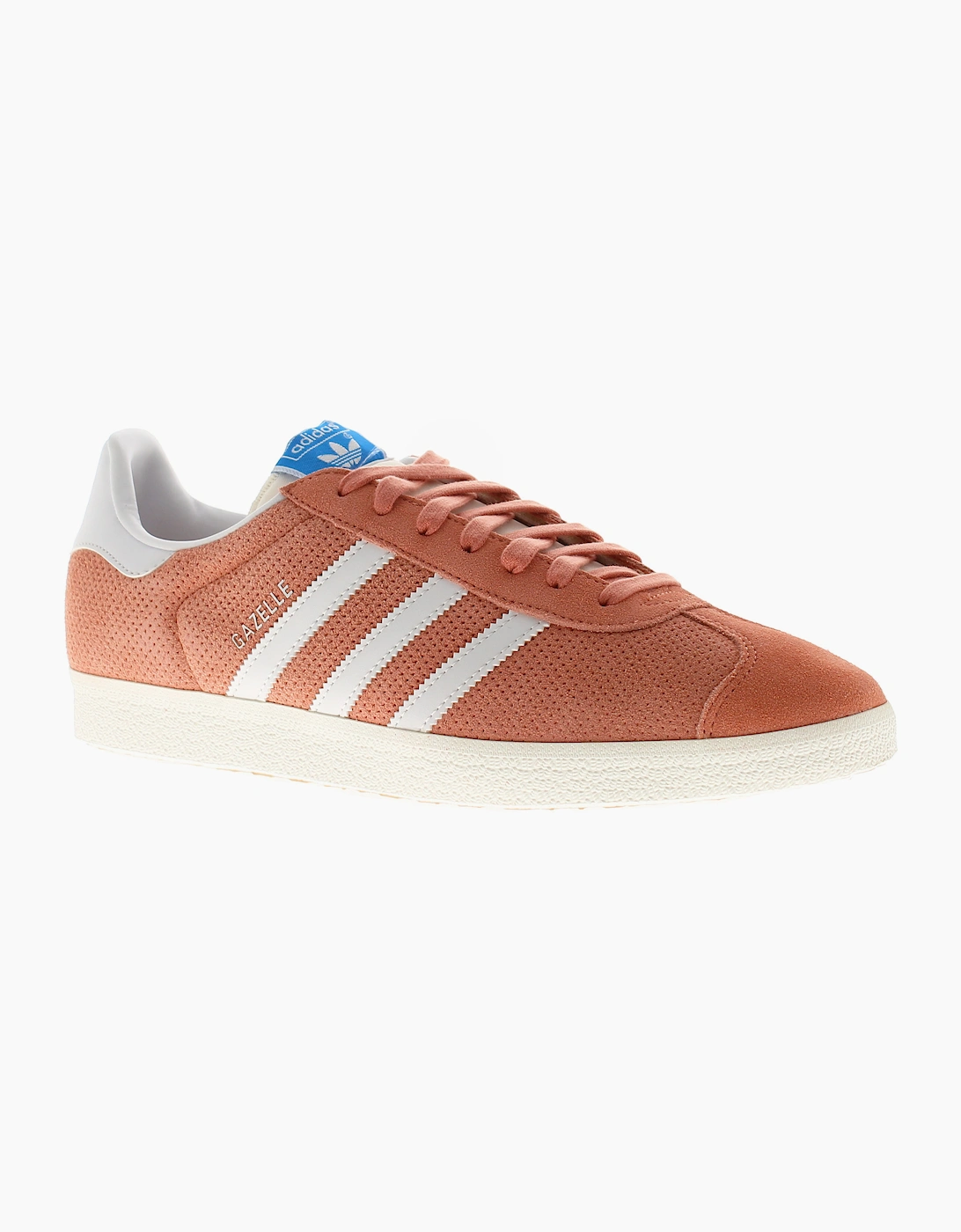 Adidas Originals Mens Trainers Gazelle Leather Lace Up peach white UK Size