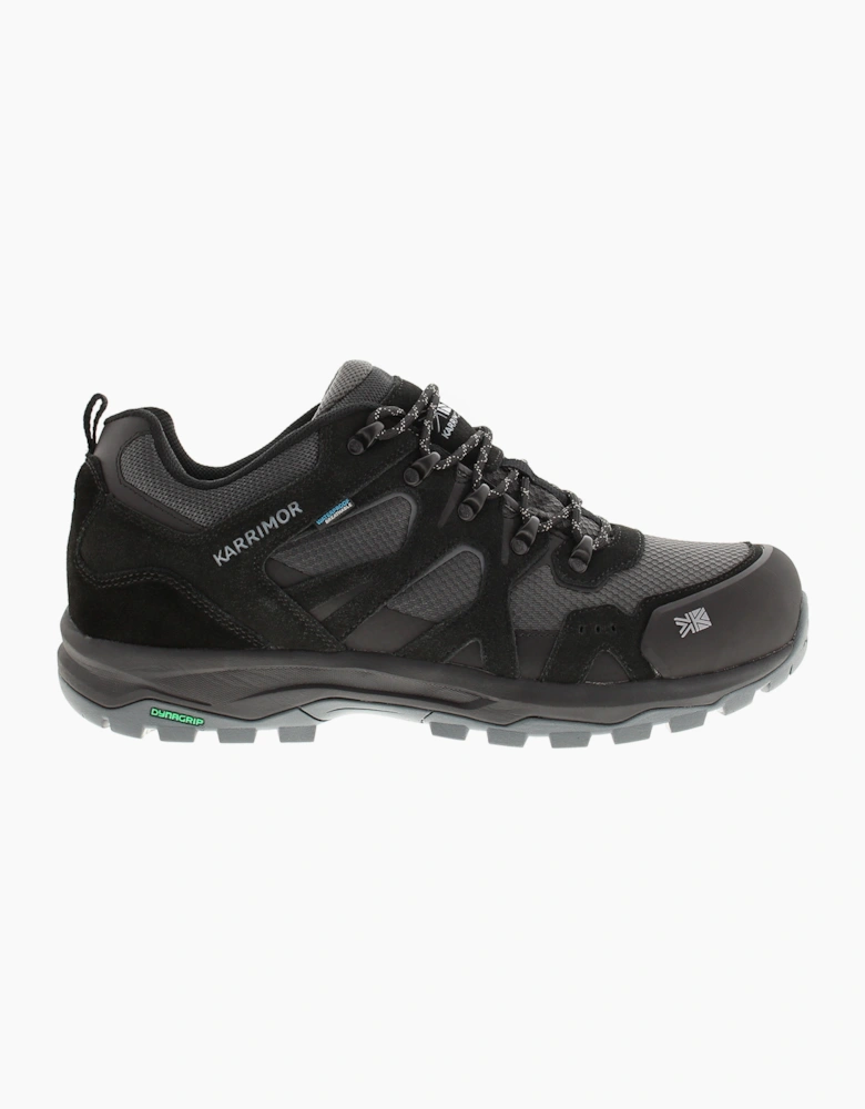 Karrimor Mens Walking Shoes Trainers Bodmin Low 6 Weathertite Lining Lace Up bla