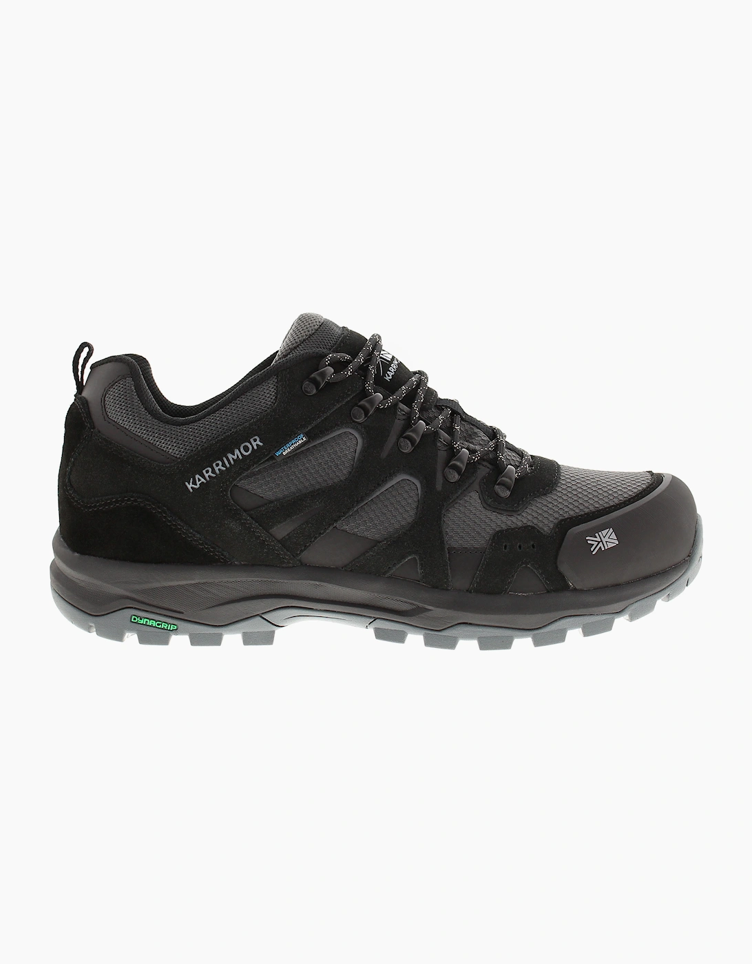 Karrimor Mens Walking Shoes Trainers Bodmin Low 6 Weathertite Lining Lace Up bla