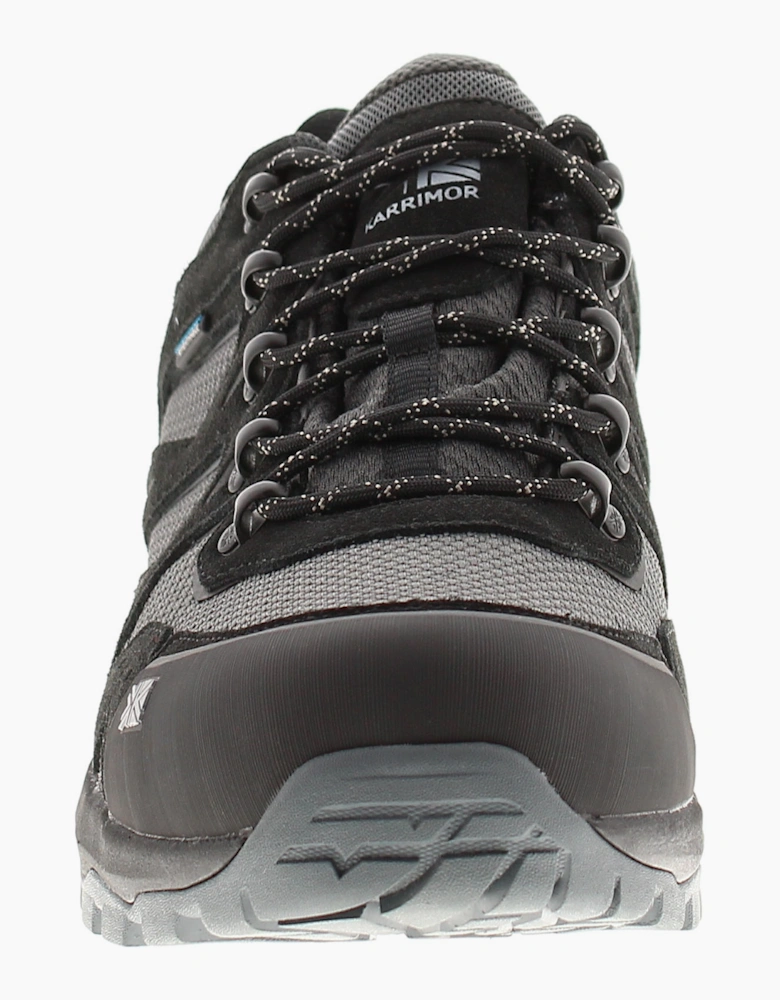 Karrimor Mens Walking Shoes Trainers Bodmin Low 6 Weathertite Lining Lace Up bla
