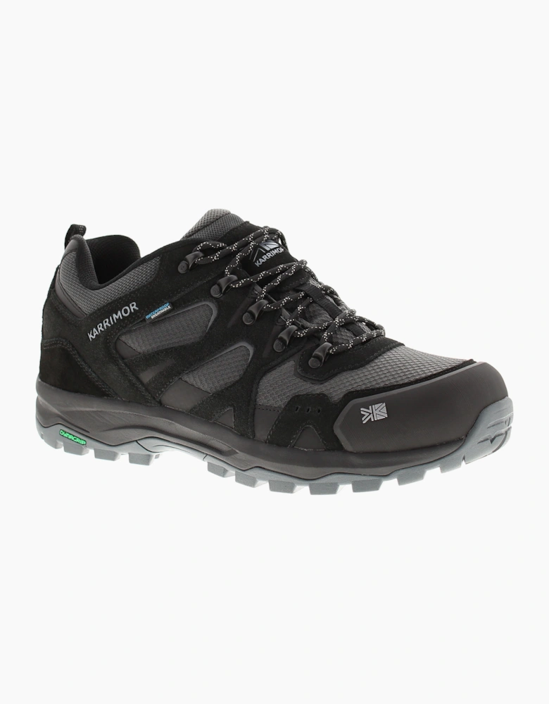 Karrimor Mens Walking Shoes Trainers Bodmin Low 6 Weathertite Lining Lace Up bla