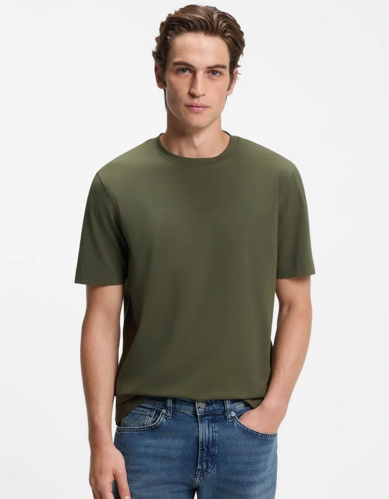 BOSS Orange TChup Mens Crew Neck Small Logo T-Shirt - Bright Green 325