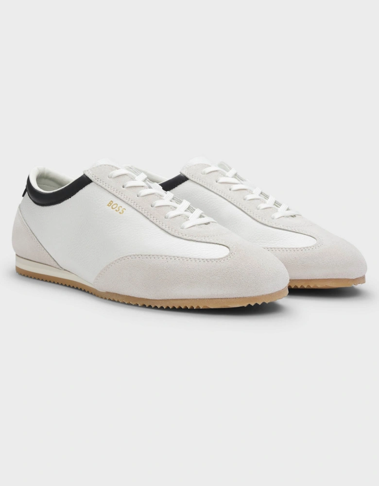 BOSS Orange Lineor Low Profile Mens Trainers - Open White 121