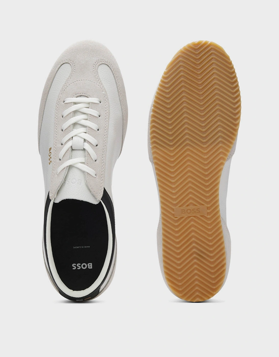 BOSS Orange Lineor Low Profile Mens Trainers - Open White 121