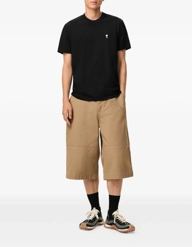 Ami De Coeur Contrast Black T-Shirt