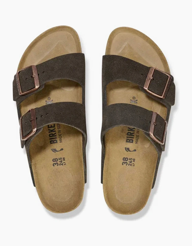 BIRKENSTOCK ARIZONA SUEDE SANDALS MOCHA
