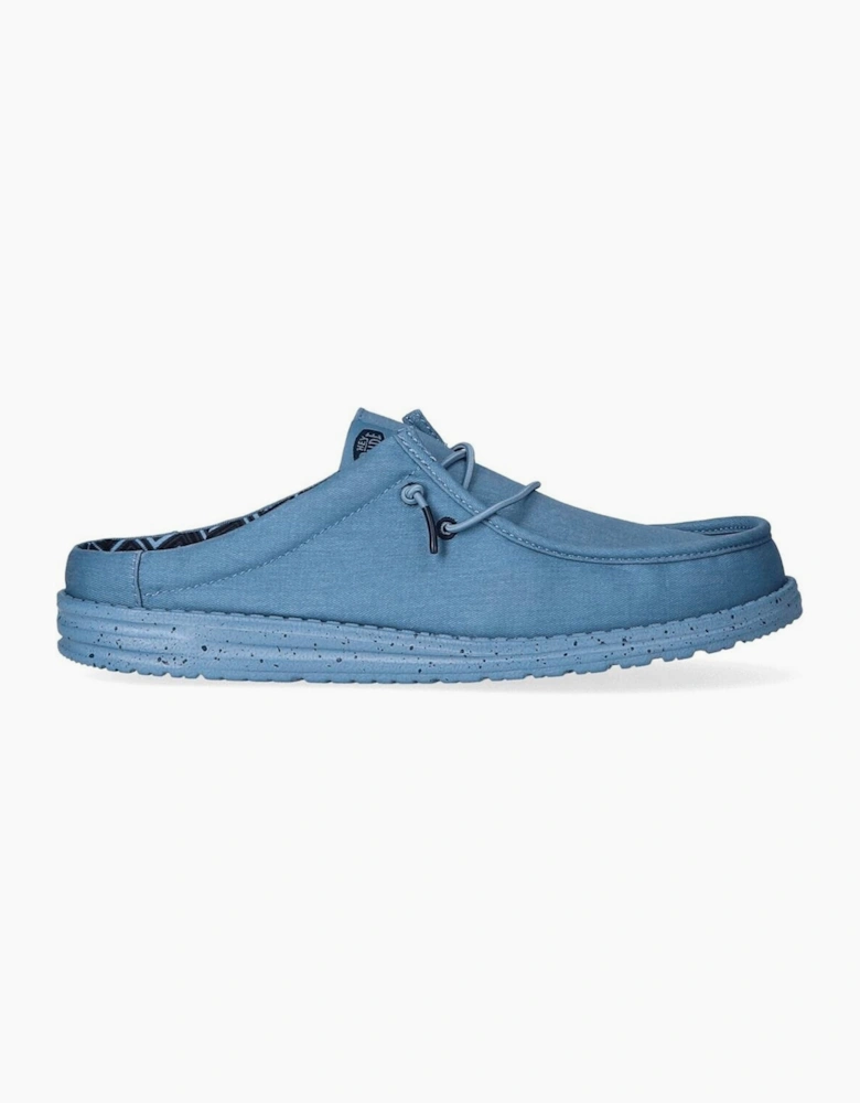 Hey Dude Wally Slip Canvas Moc Shoe Elemental Blue