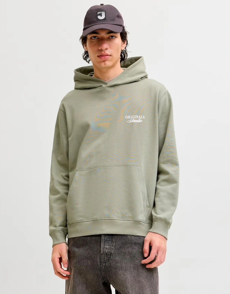 Jack & Jones Overhead Hoodie light brushed with a soft inside finish Seagrass