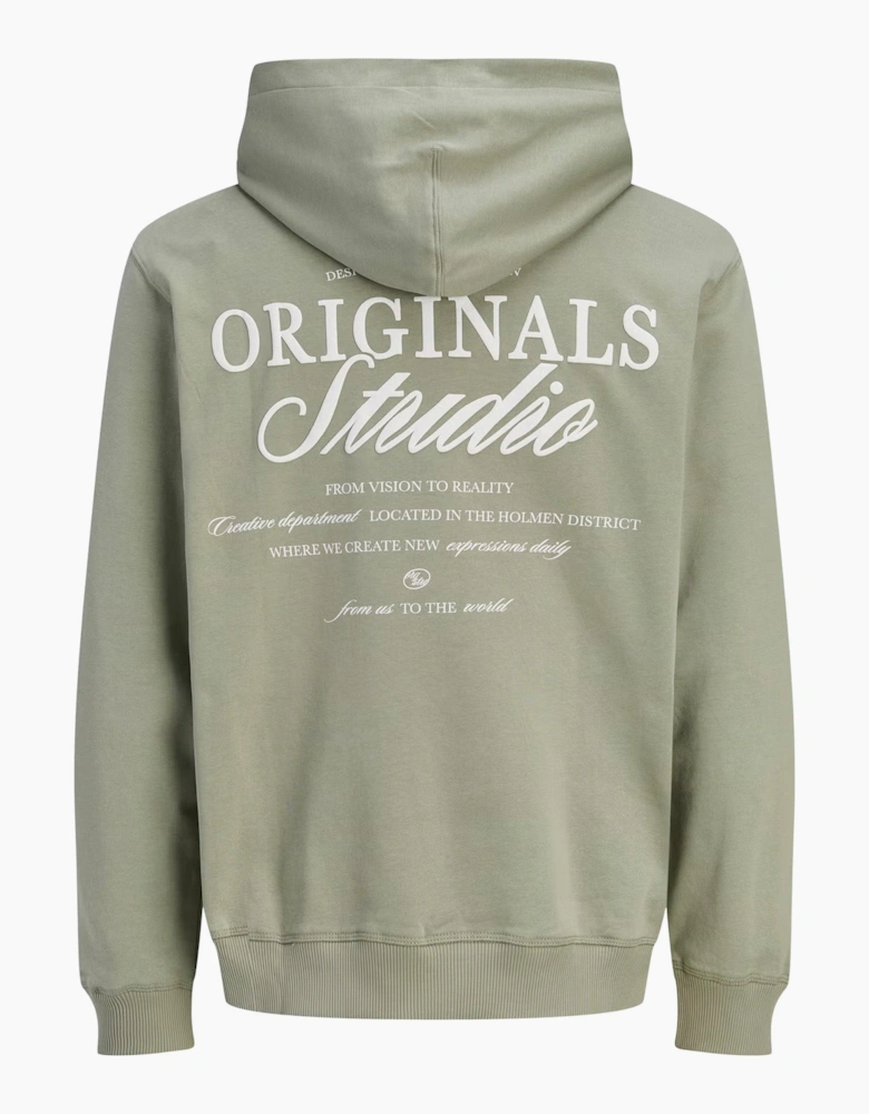 Jack & Jones Overhead Hoodie light brushed with a soft inside finish Seagrass