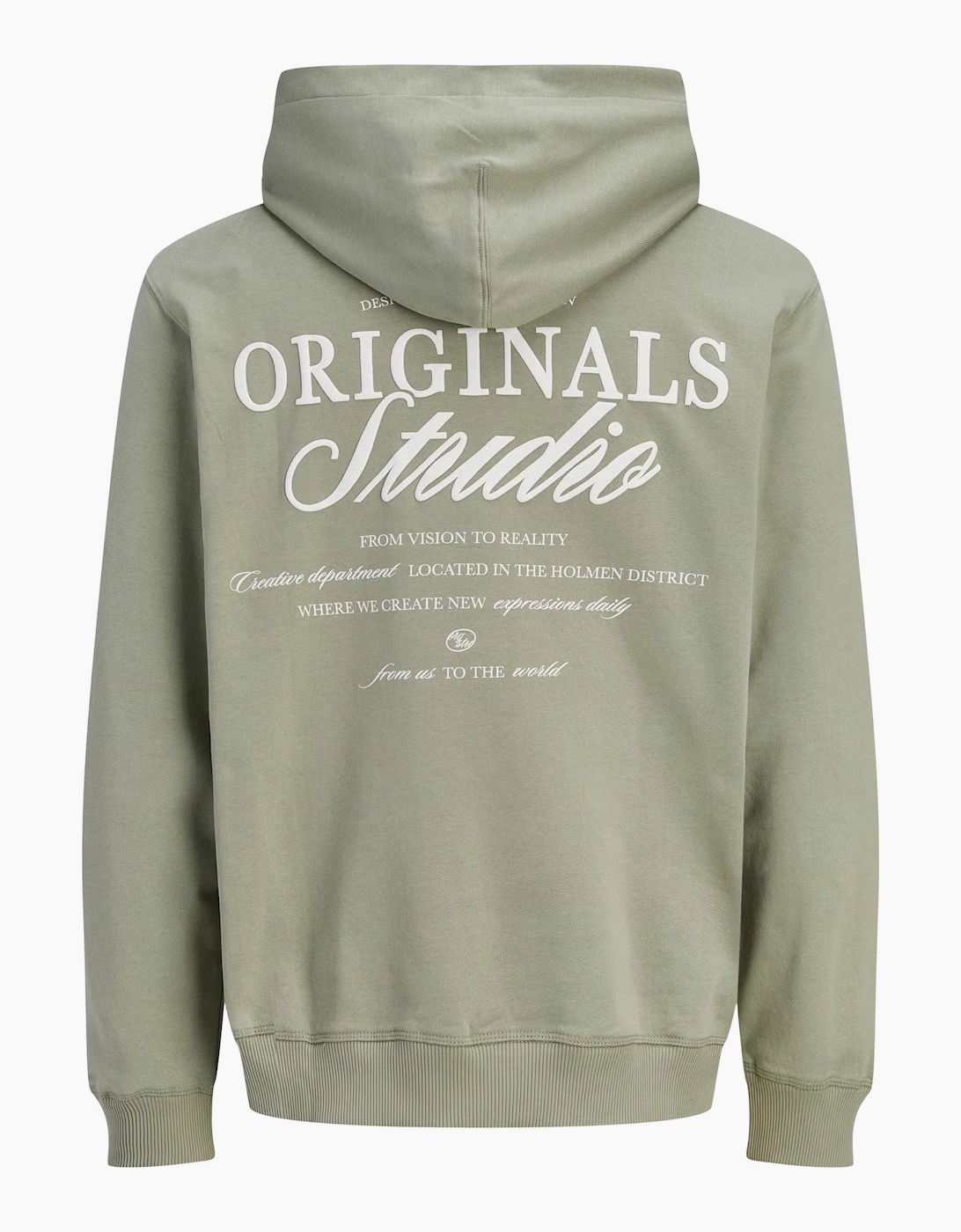 Jack & Jones Overhead Hoodie light brushed with a soft inside finish Seagrass