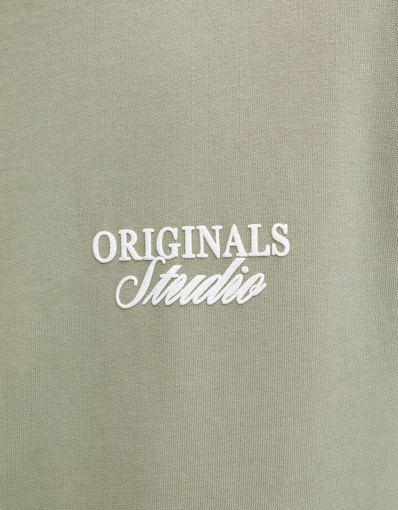 Jack & Jones Overhead Hoodie light brushed with a soft inside finish Seagrass