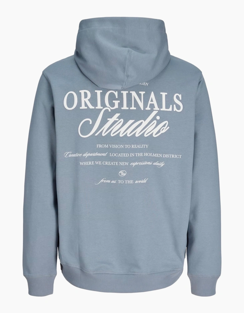 Jack & Jones JJ Overhead Hoodie light brushed with a soft inside finish Tradewinds