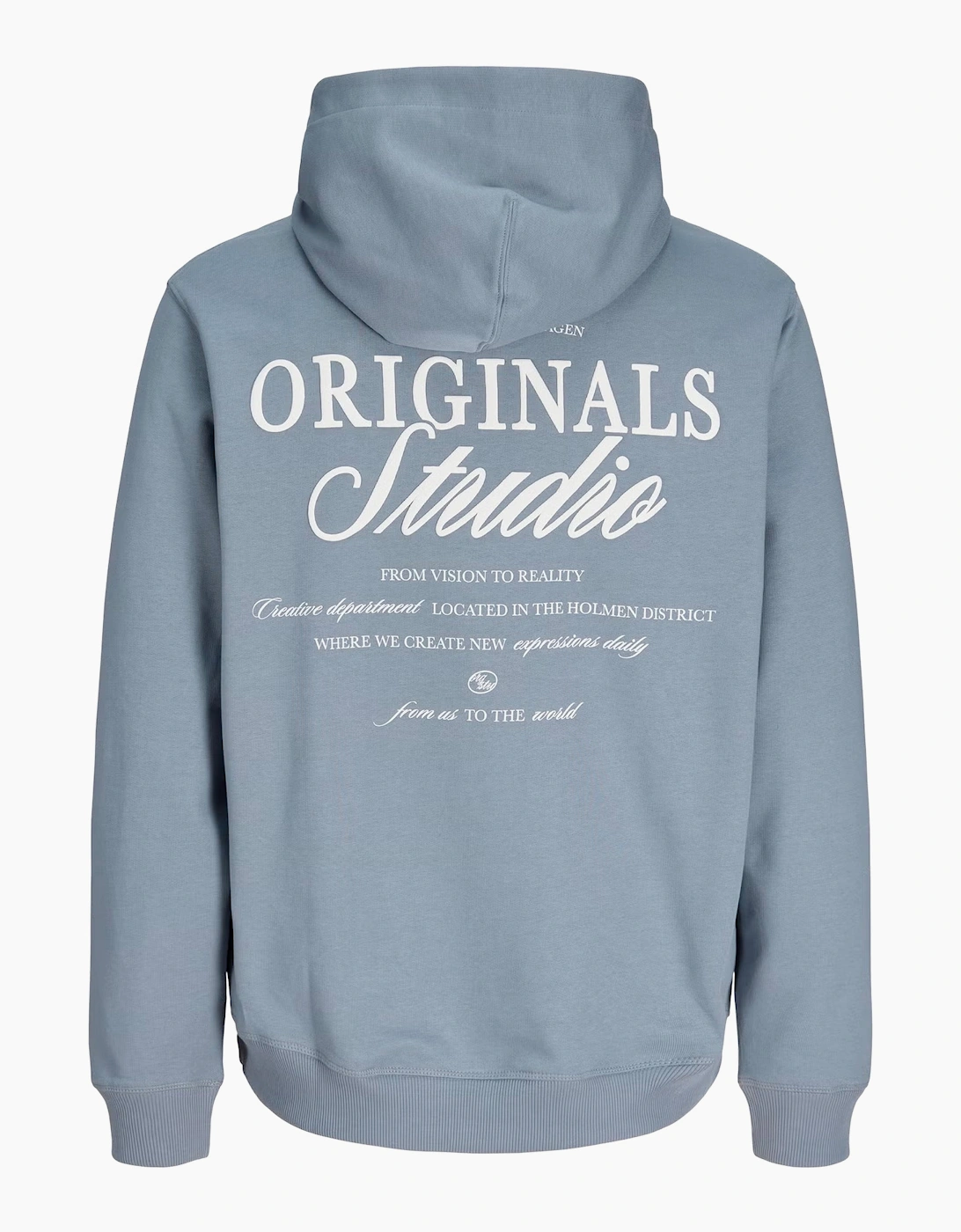 Jack & Jones JJ Overhead Hoodie light brushed with a soft inside finish Tradewinds