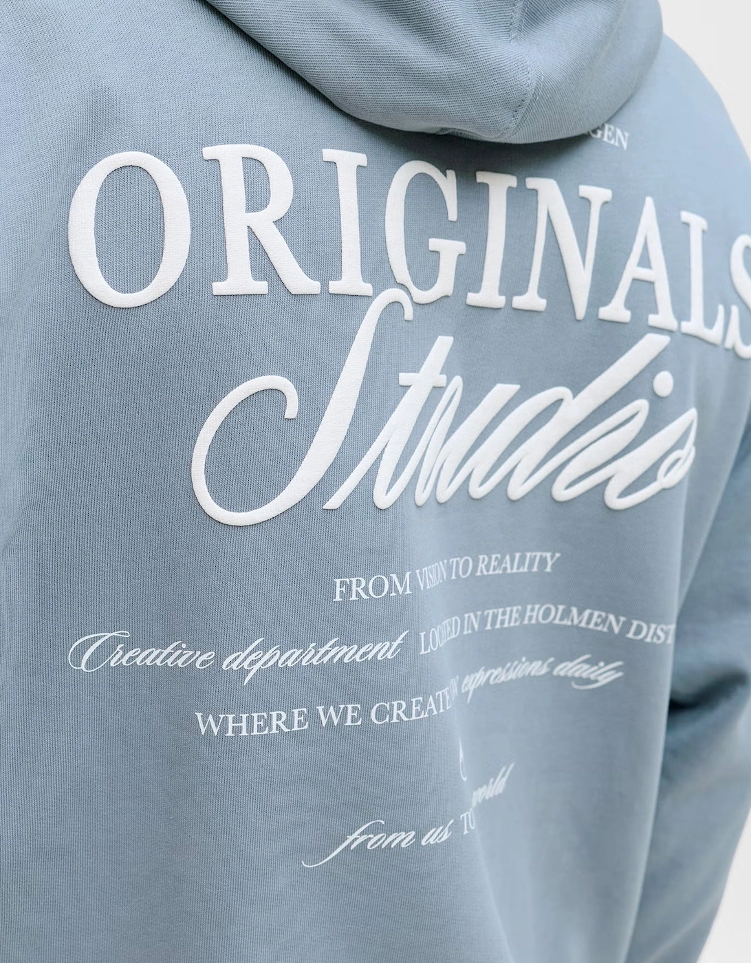 Jack & Jones JJ Overhead Hoodie light brushed with a soft inside finish Tradewinds