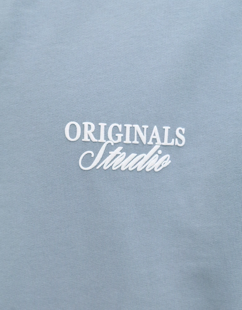 Jack & Jones JJ Overhead Hoodie light brushed with a soft inside finish Tradewinds