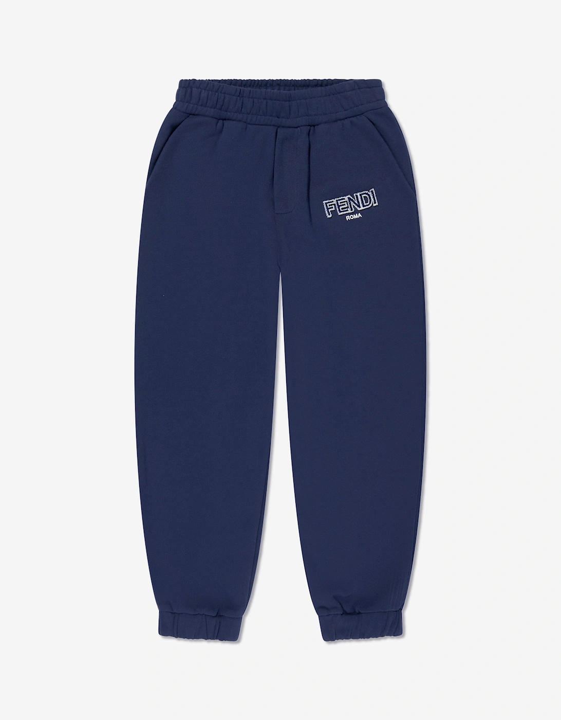 Fendi Boys Logo Joggers in Navy