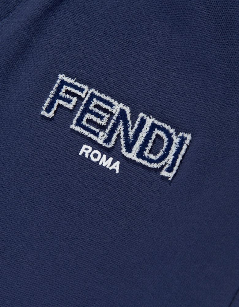 Fendi Boys Logo Joggers in Navy