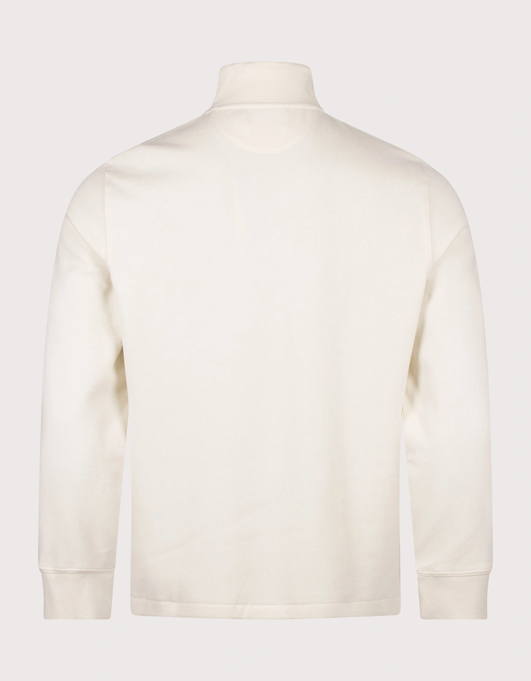 Loose Fit Estate-Rib Quarter Zip Knit Jumper