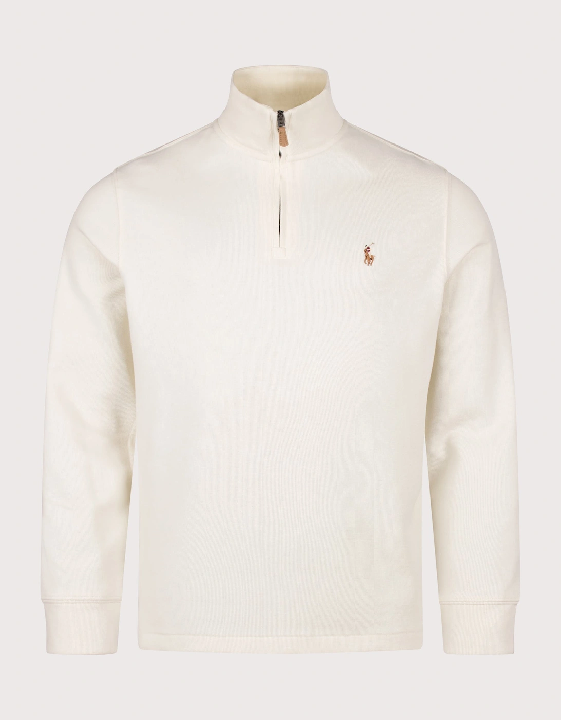 Loose Fit Estate-Rib Quarter Zip Knit Jumper, 4 of 3