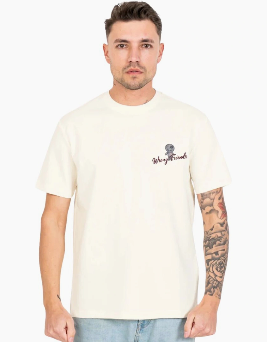 Wrong Friends Baltimore Coconut White T-Shirt, 4 of 3
