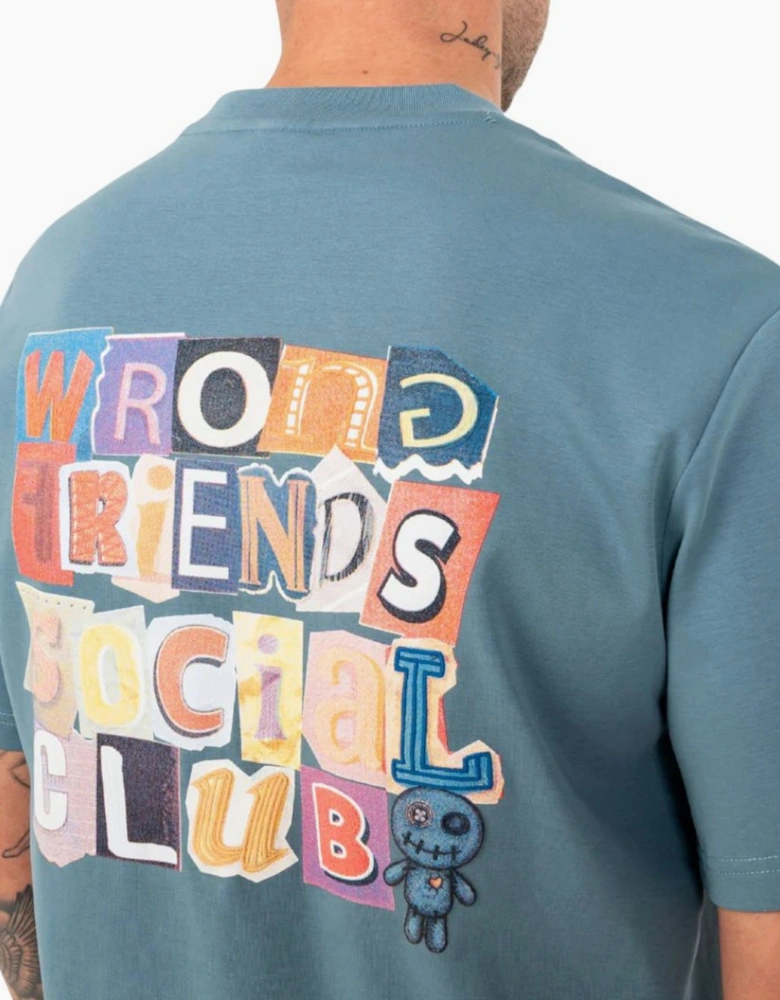 Wrong Friends Social Club Blue T-Shirt
