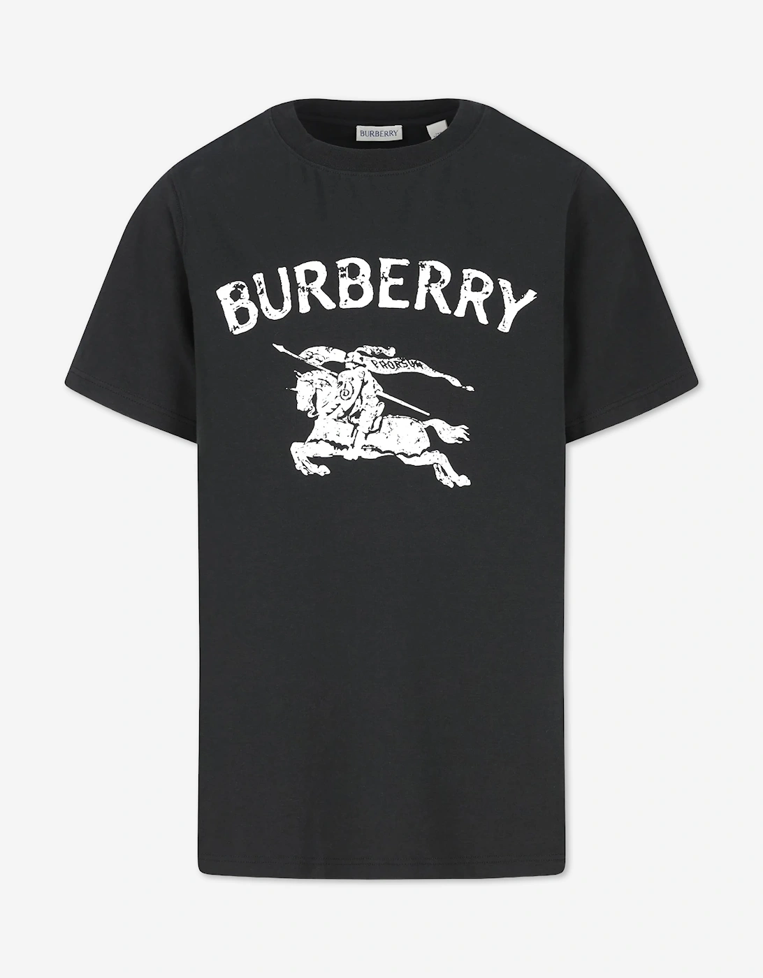 Burberry Boys Black Cedar Stamp Ekd T-Shirt In  3 Years Size 3 Yrs Kids
