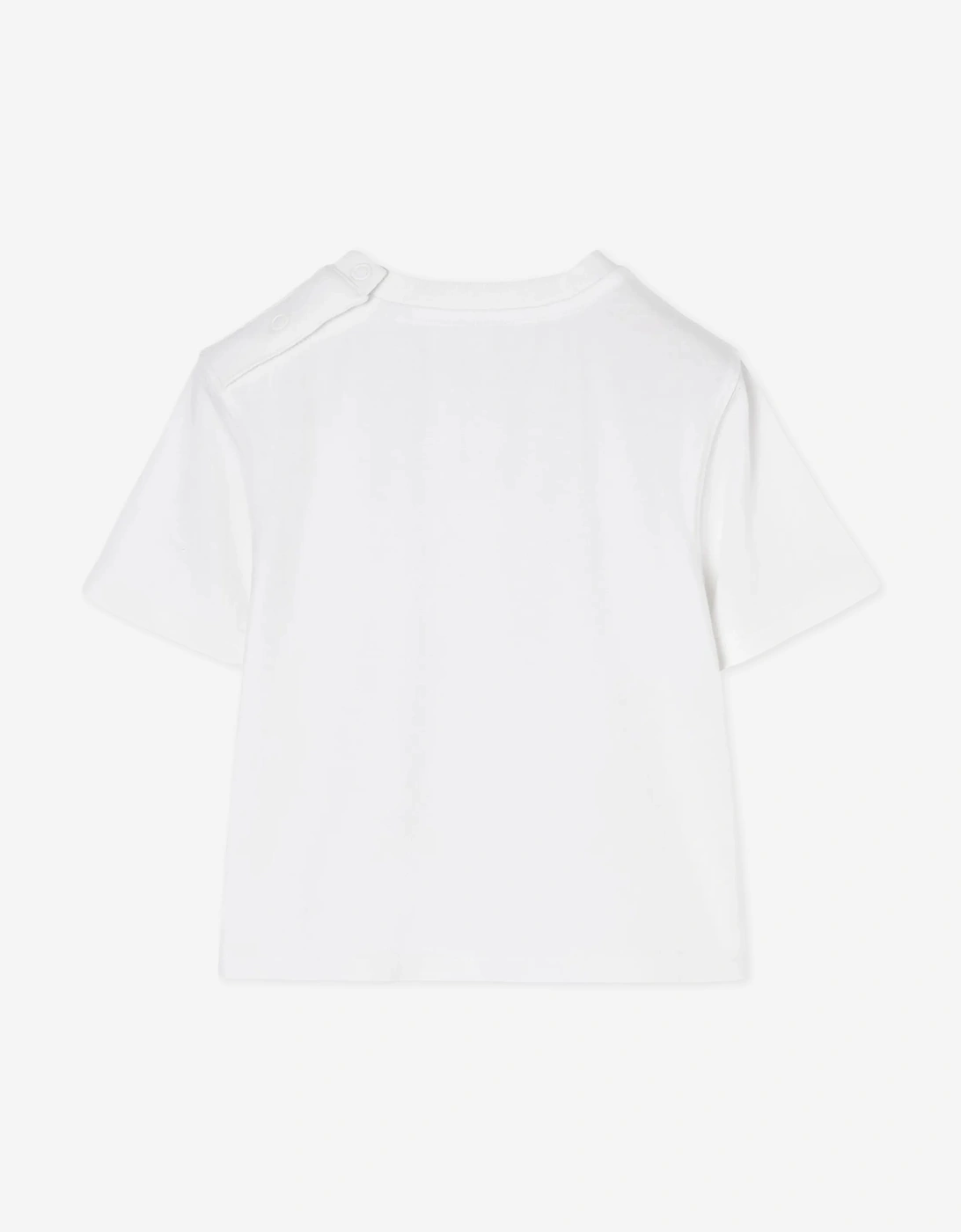 Burberry Baby Girls Cedar Stamp EKD T-Shirt in White