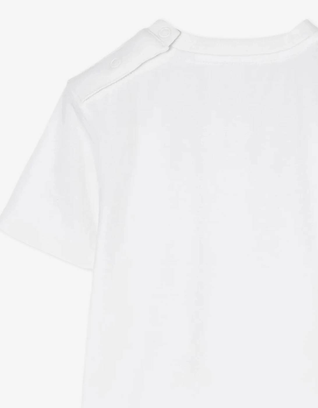 Burberry Baby Girls Cedar Stamp EKD T-Shirt in White