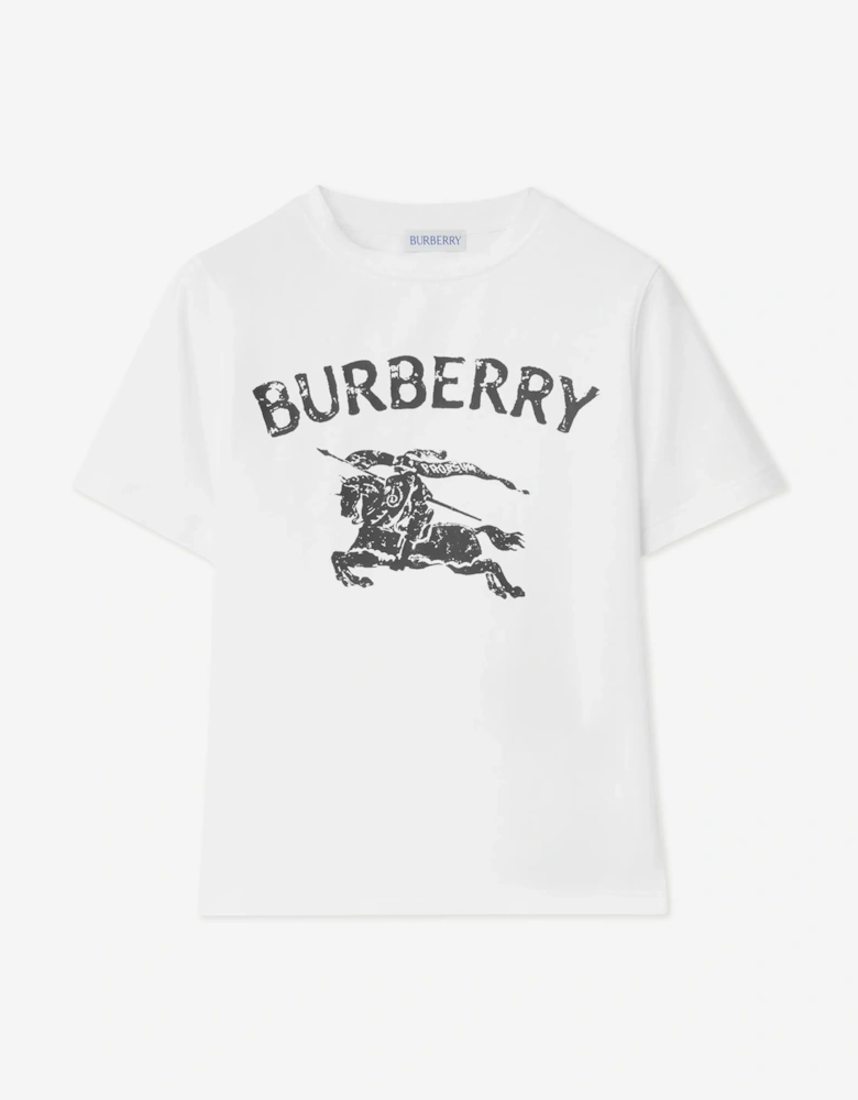 Burberry Girls Cedar Stamp EKD T-Shirt in White
