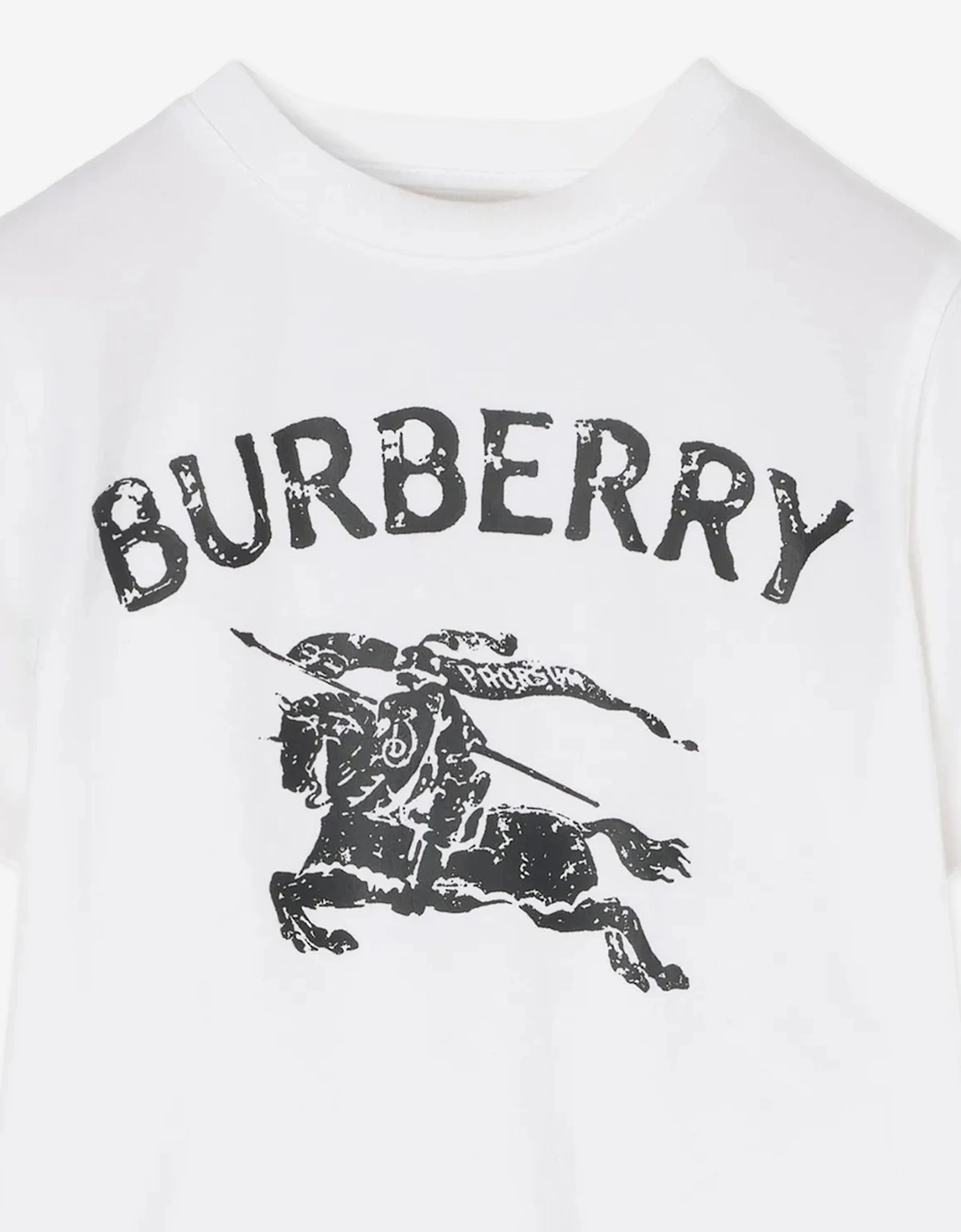 Burberry Baby Girls Cedar Stamp EKD T-Shirt in White