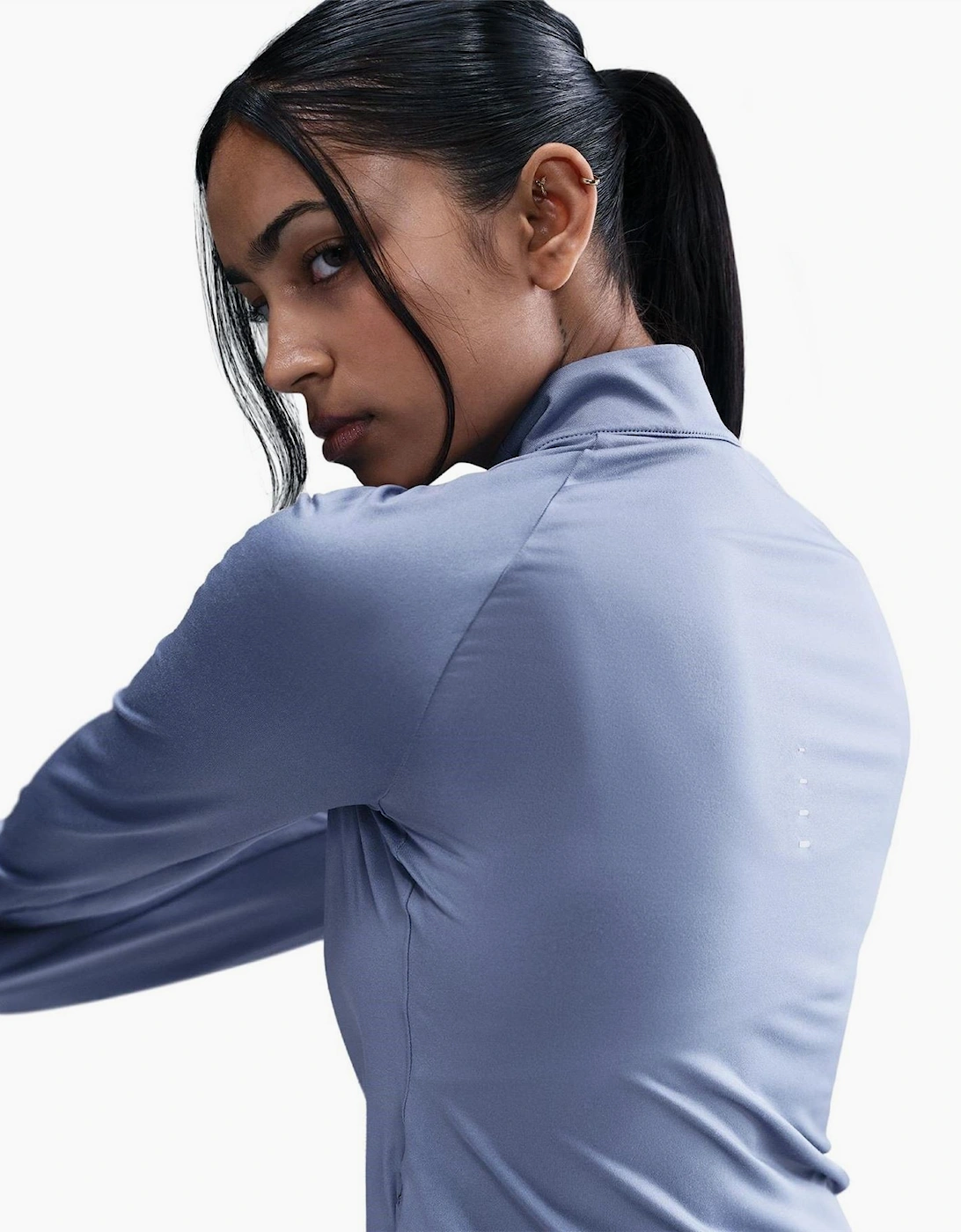Womens Swift 1 4 Zip Running Top