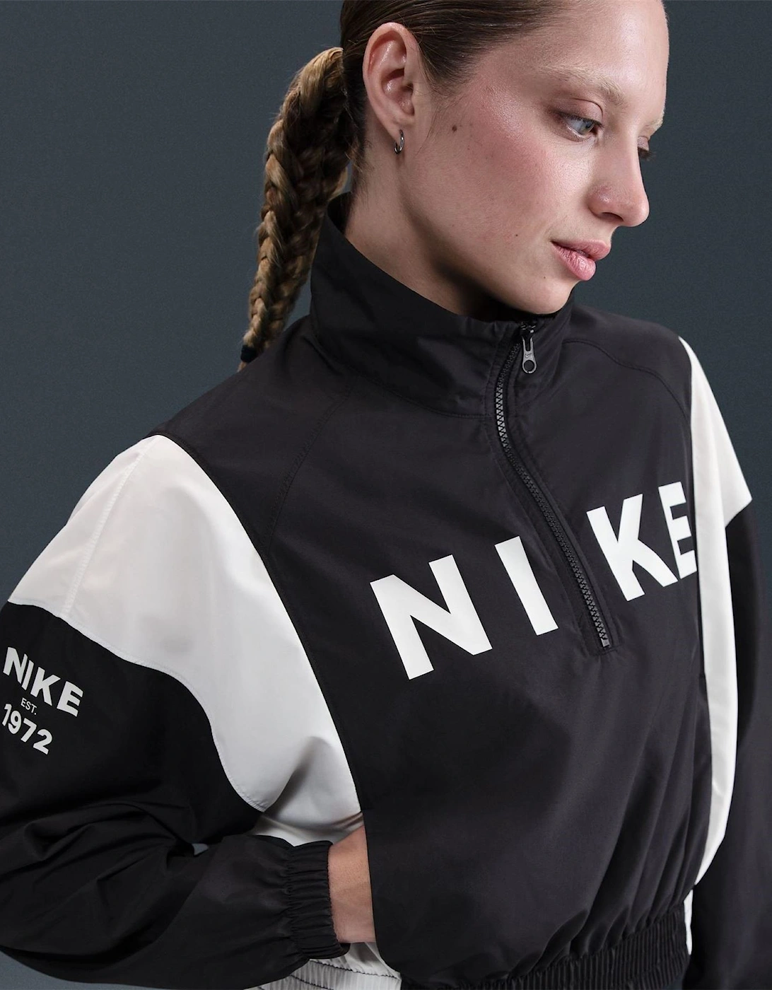Color Block Windbreaker Jacket