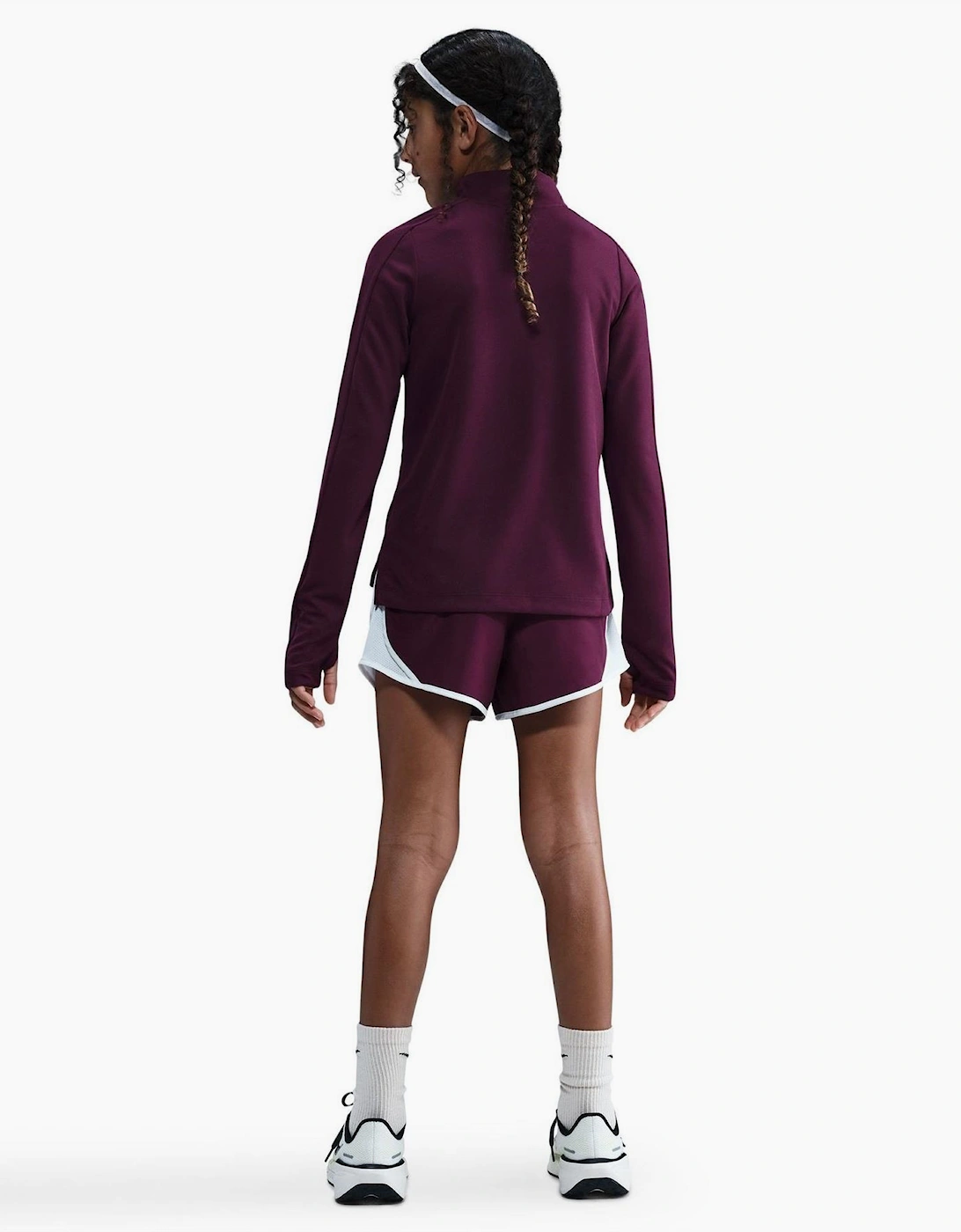 Older Girls Dri Fit Long Sleeve Half Zip