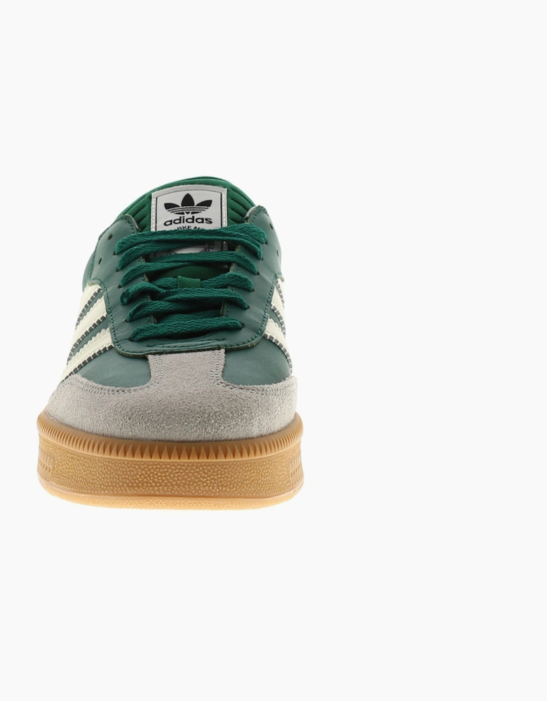 Adidas Originals Mens Trainers Samba Xlg Leather Lace Up emerald green white UK