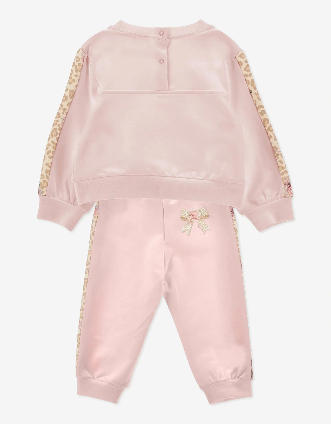 Monnalisa Baby Girls Leopard Cub Tracksuit in Pink