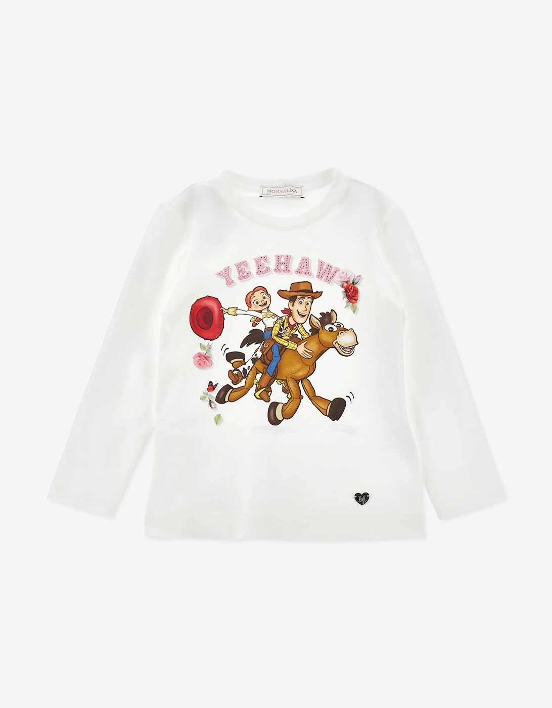 Monnalisa Girls Multi  Disney Toy Story Best Friends T-Shirt  Ivory - Size 12 Years Kids