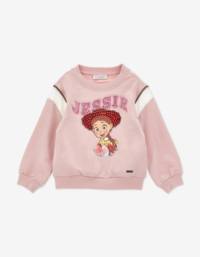 Monnalisa Girls Disney Toy Story Jessie Sweatshirt in Pink