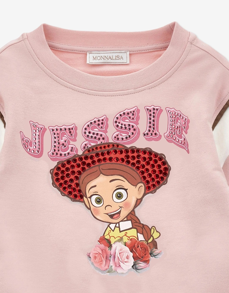 Monnalisa Girls Disney Toy Story Jessie Sweatshirt in Pink