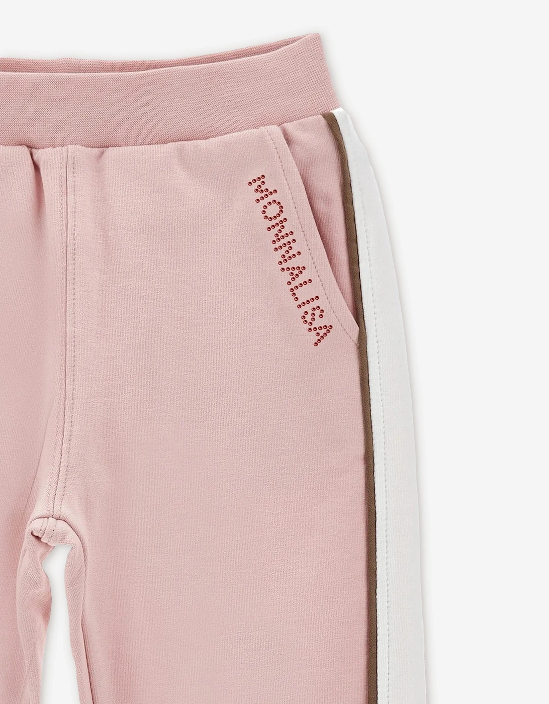 Monnalisa Girls Logo Joggers in Pink