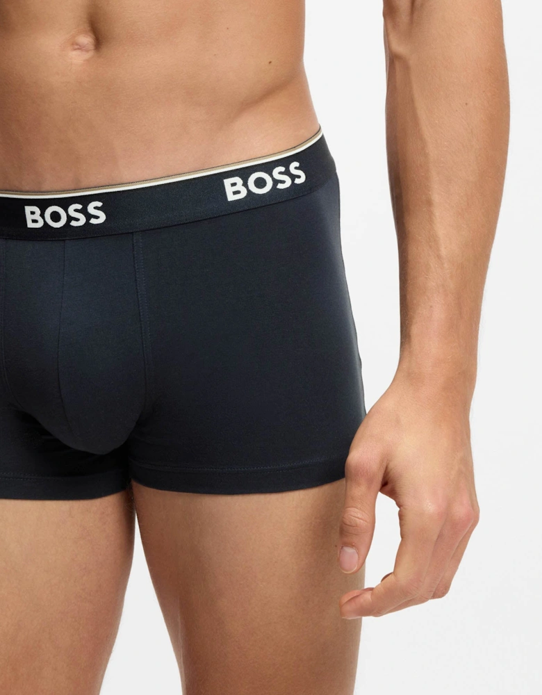BOSS Orange 3 Pack Mens Power Trunks NOS - Open Blue 480