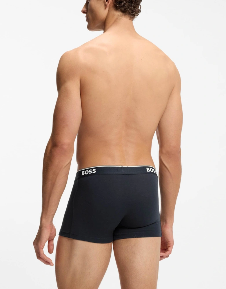 BOSS Orange 3 Pack Mens Power Trunks NOS - Open Blue 480