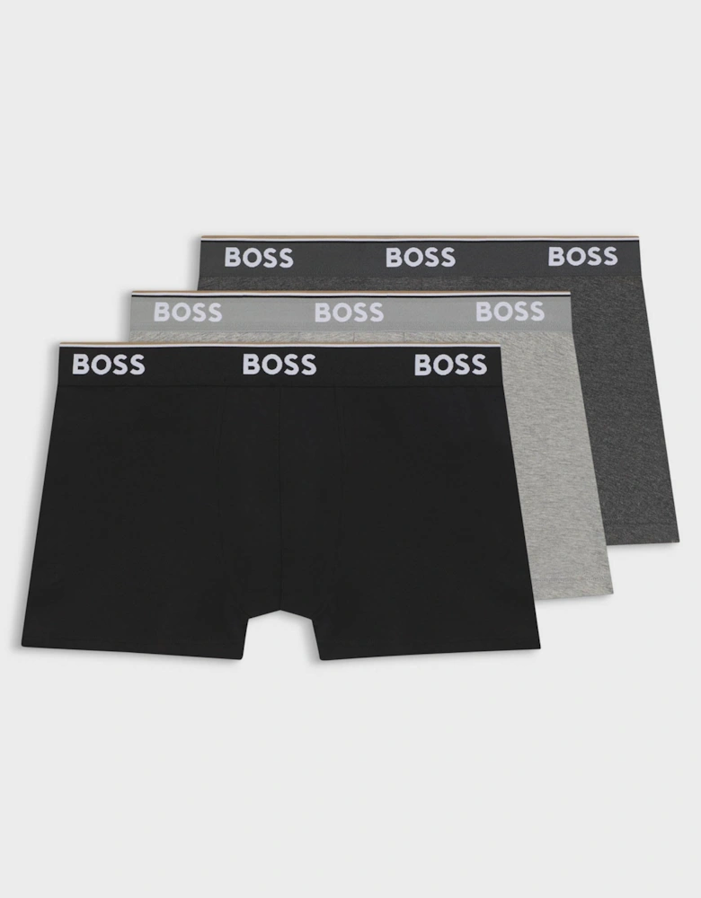 BOSS Orange 3 Pack Mens Power Trunks NOS - Open Grey 061