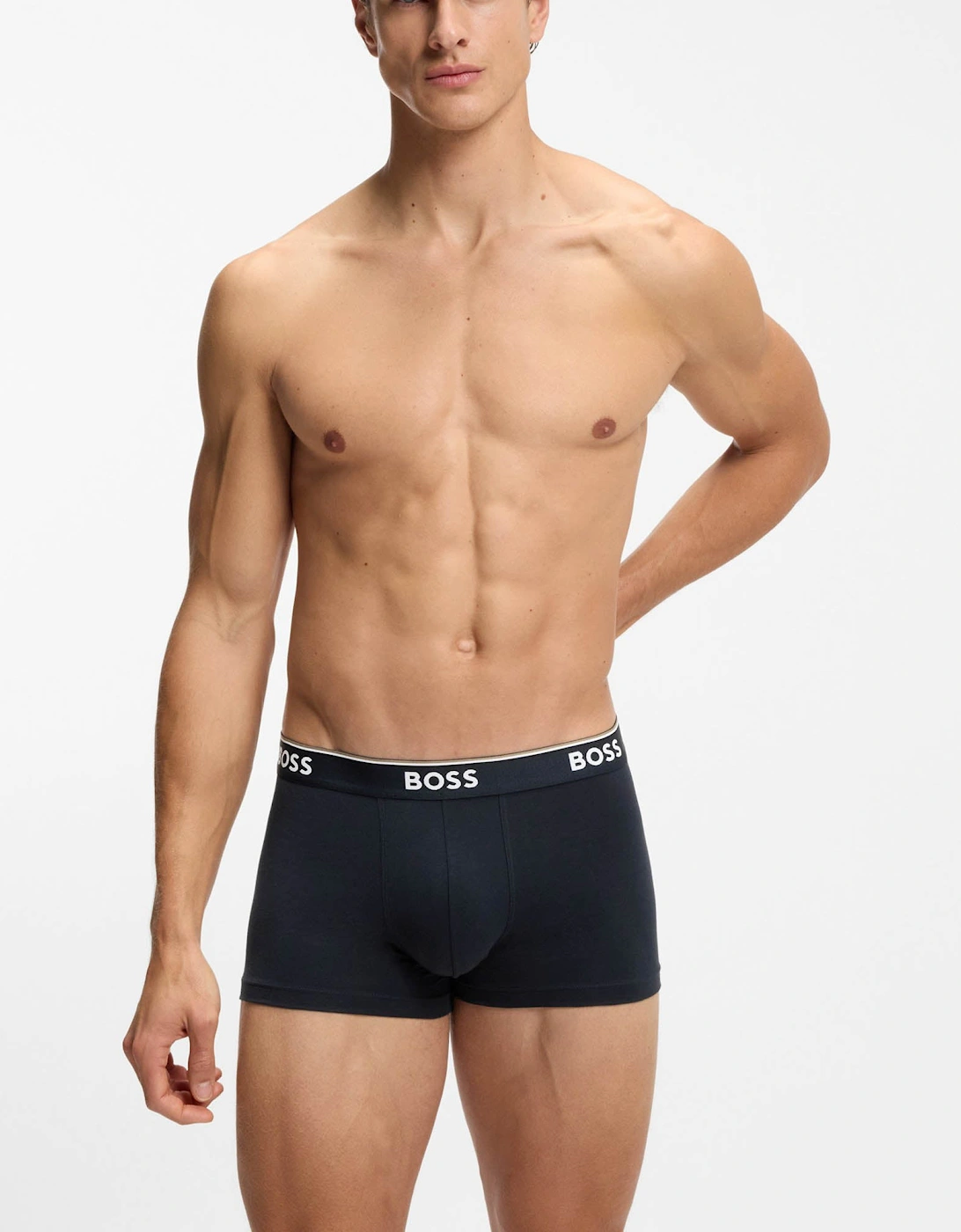BOSS Orange 3 Pack Mens Power Trunks NOS - Open Blue 480