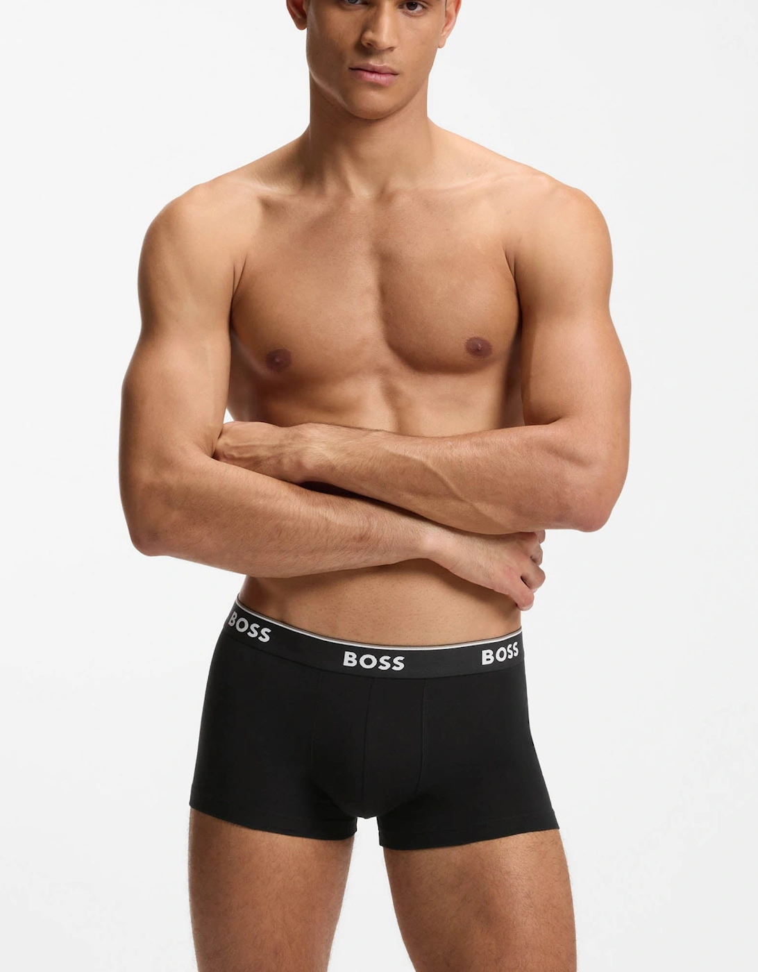 BOSS Orange 3 Pack Mens Power Trunks NOS - Open Grey 061