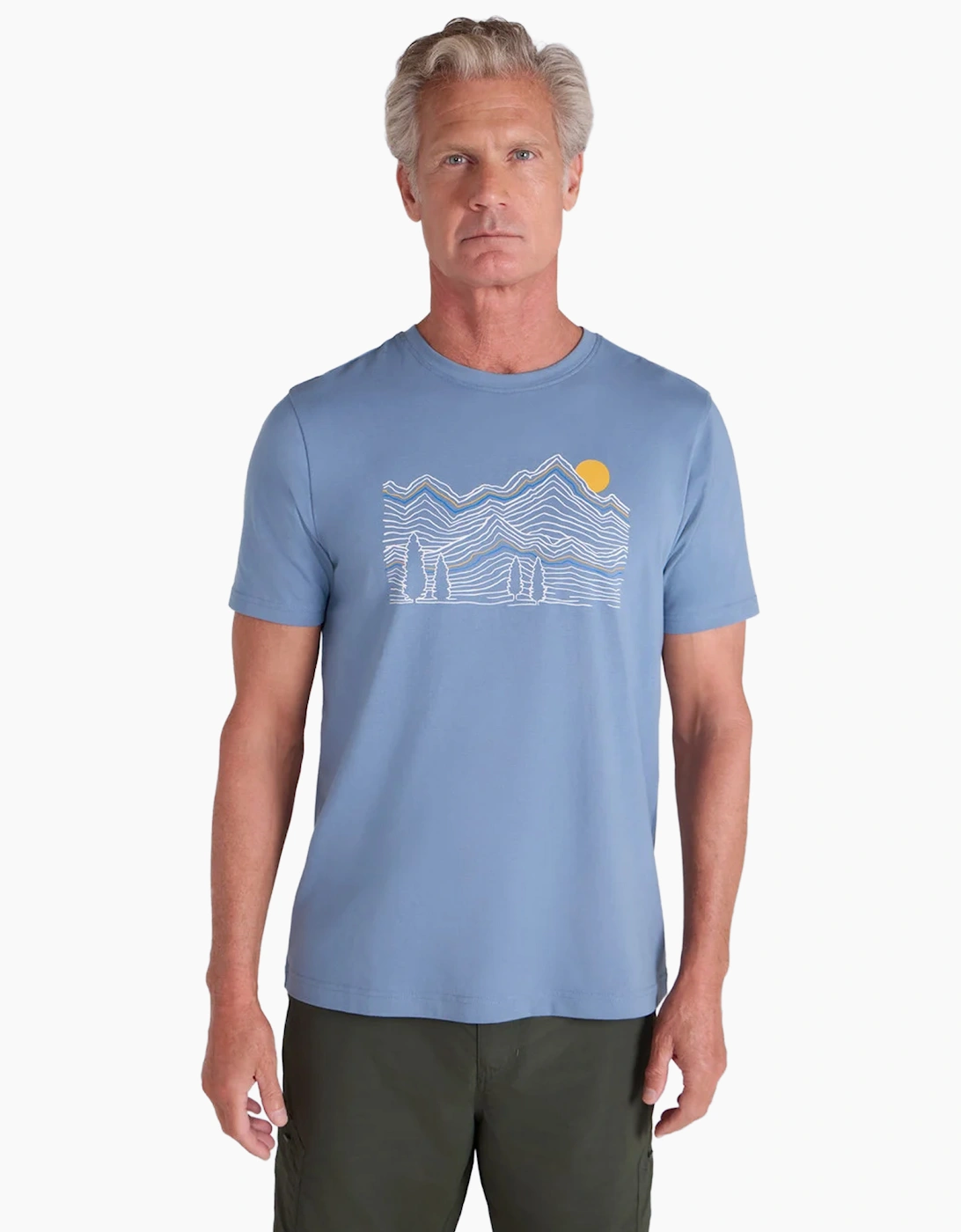 Mountain Warehouse Mens Linear Organic T-Shirt